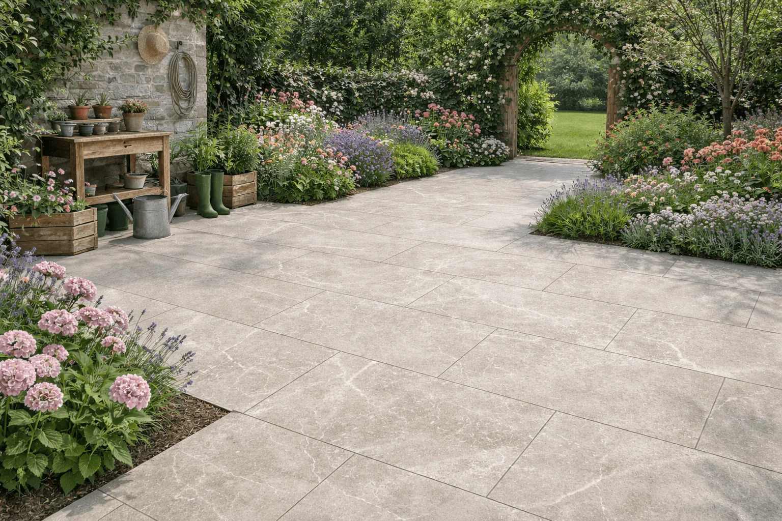 CLEARANCE Beige Porcelain Paving 600x900x20mm (Maestrat Perla) - Image 2